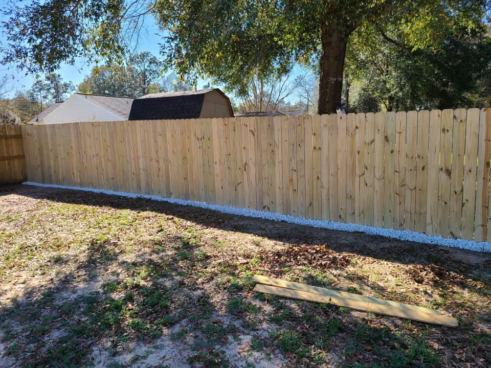 finished fence